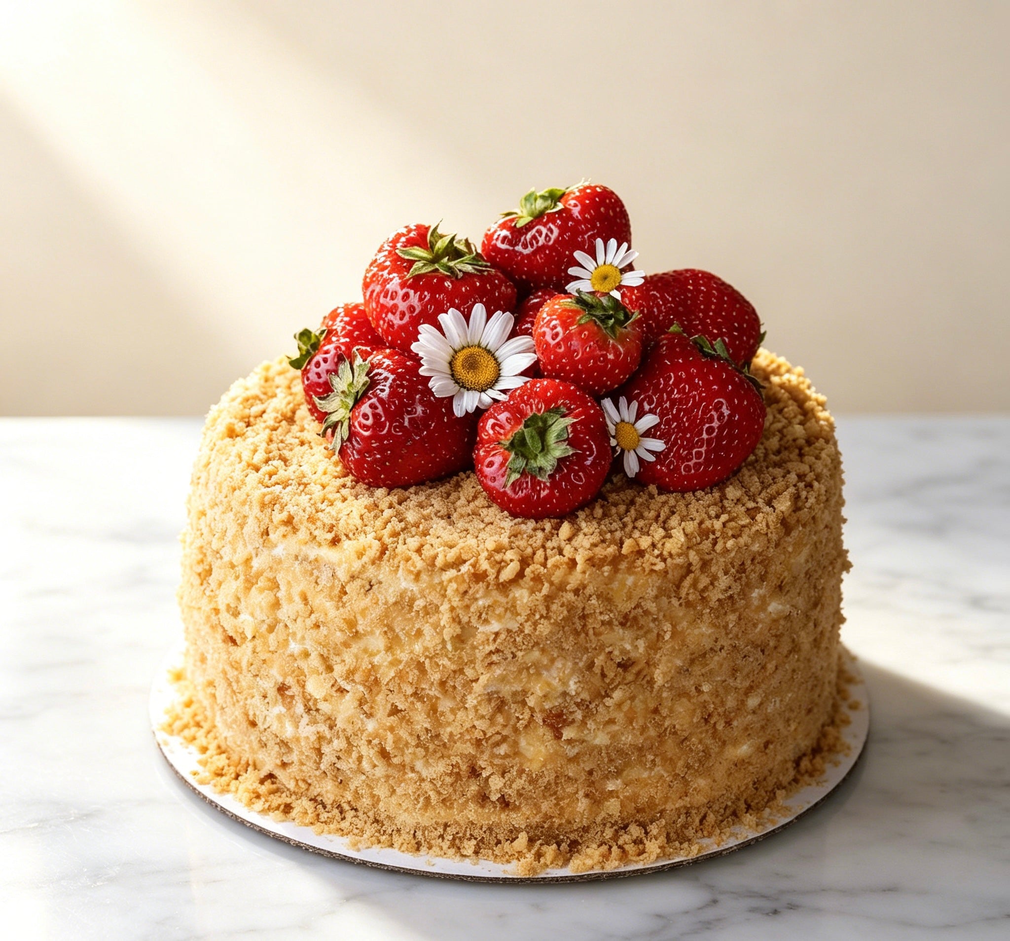 Strawberry Honeycake